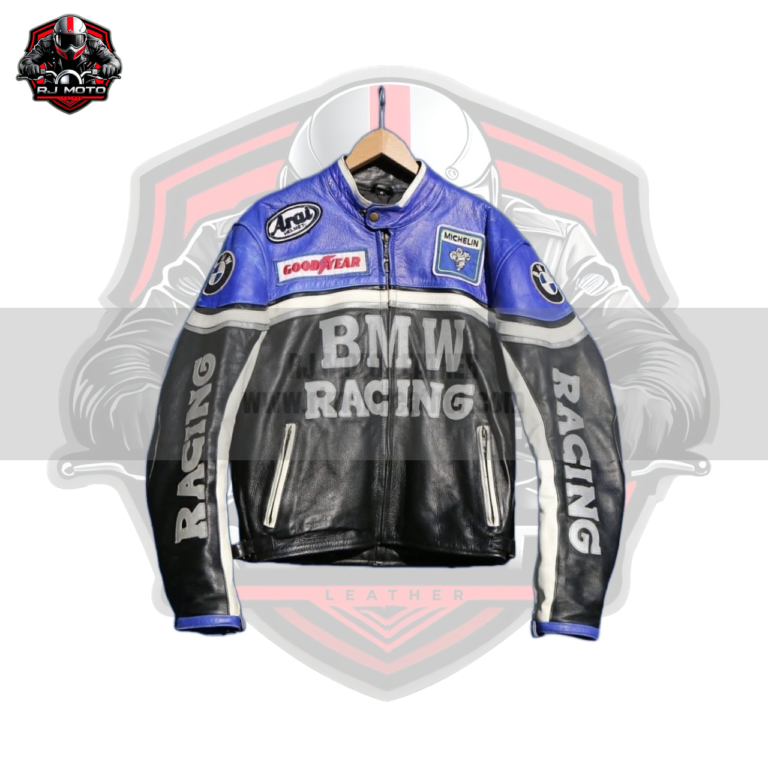BMW Vintage Streetwear Motorbike Racing Leather Jacket - BMW Handmade Custom Motorcycle Vintage Jacket for Men & Women