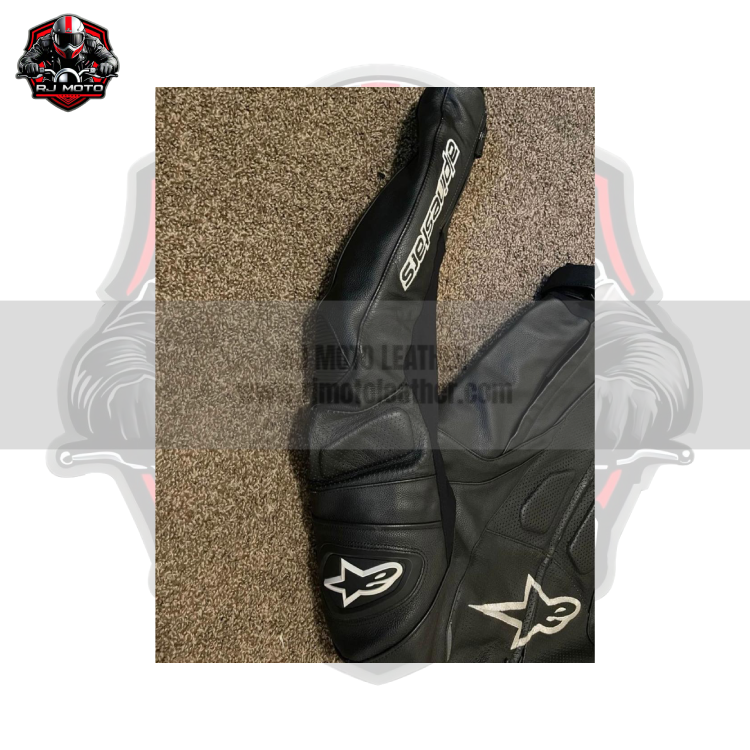 RJ IMAGES (2) Alpinestars Motorbike Racing Leather Jacket for Men – Genuine Cowhide Motorcycle Jacket – Custom Alpinestars Leather Gear – Personalized Biker Gift – Premium Alpinestars Motorcycle Apparel