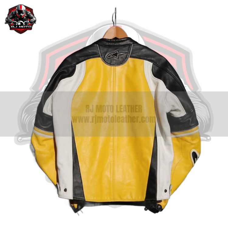 Alpinestars Vintage Streetwear Motorbike Racing Leather Jacket - Alpinestars Handmade Custom Motorcycle Vintage Jacket for Men & Women