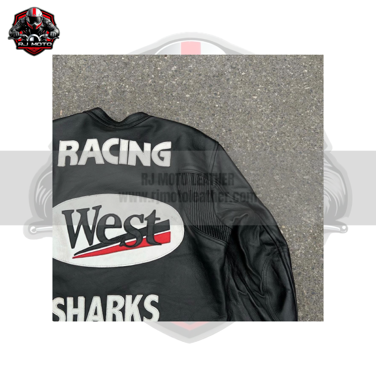 West Sharks Vintage Streetwear Motorbike Racing Leather Jacket - West Sharks Handmade Custom Motorcycle Vintage Jacket for Men & Women