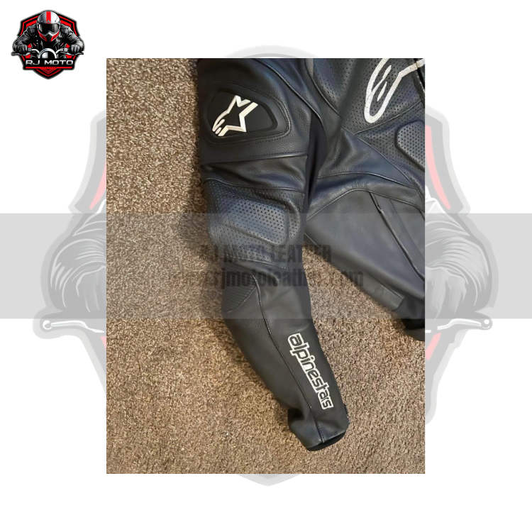 RJ IMAGES (3) Alpinestars Motorbike Racing Leather Jacket for Men – Genuine Cowhide Motorcycle Jacket – Custom Alpinestars Leather Gear – Personalized Biker Gift – Premium Alpinestars Motorcycle Apparel