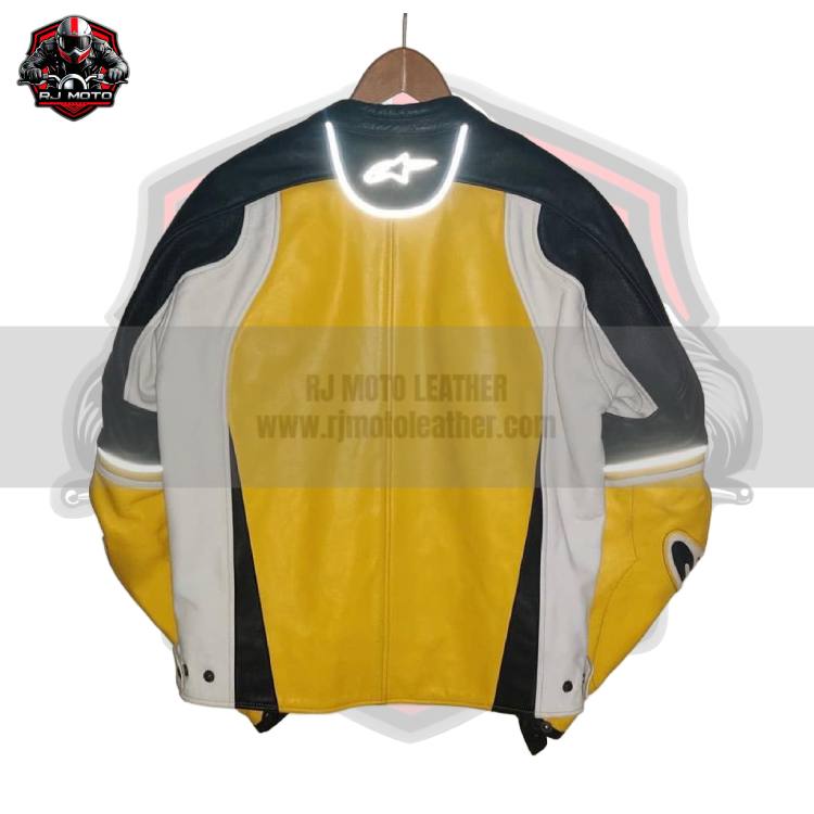 Alpinestars Vintage Streetwear Motorbike Racing Leather Jacket - Alpinestars Handmade Custom Motorcycle Vintage Jacket for Men & Women