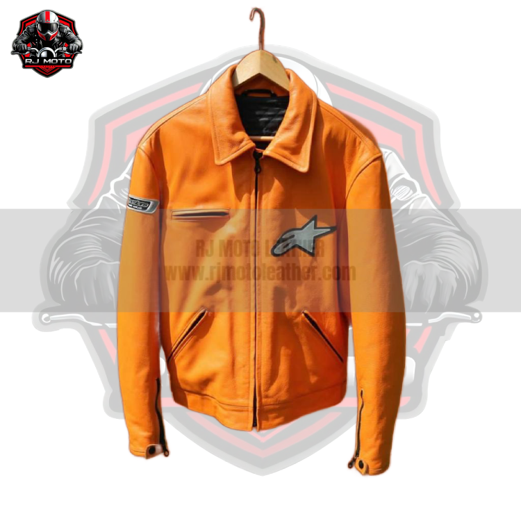Alpinestars Vintage Streetwear Motorbike Racing Leather Jacket - Alpinestars Handmade Custom Motorcycle Vintage Jacket for Men & Women