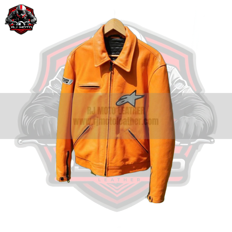Alpinestars Vintage Streetwear Motorbike Racing Leather Jacket - Alpinestars Handmade Custom Motorcycle Vintage Jacket for Men & Women
