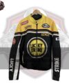 Lucky Strike Vintage Streetwear Motorbike Racing Leather Jacket