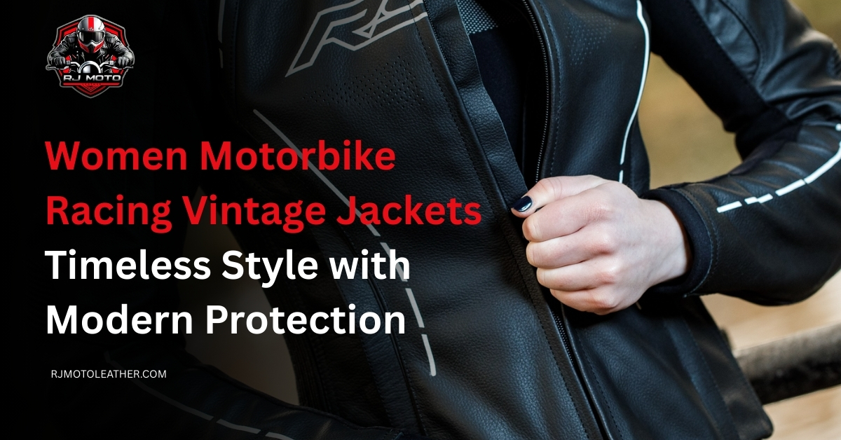 Women Motorbike Racing Vintage Jackets Timeless Style with Modern Protection