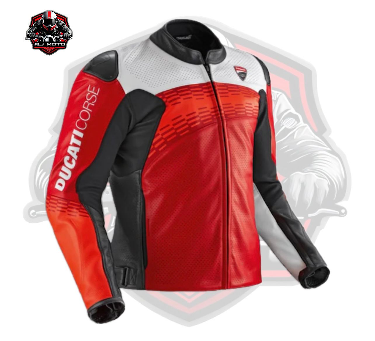 Ducati Corse C7 Leather Motorcycle Jacket - CE Approved Protection - Customizations Available - Exclusive New Model