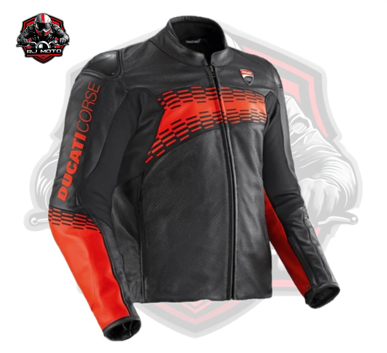 Ducati Corse C7 Leather Motorcycle Jacket - CE Approved Protection - Customizations Available - Exclusive New Model