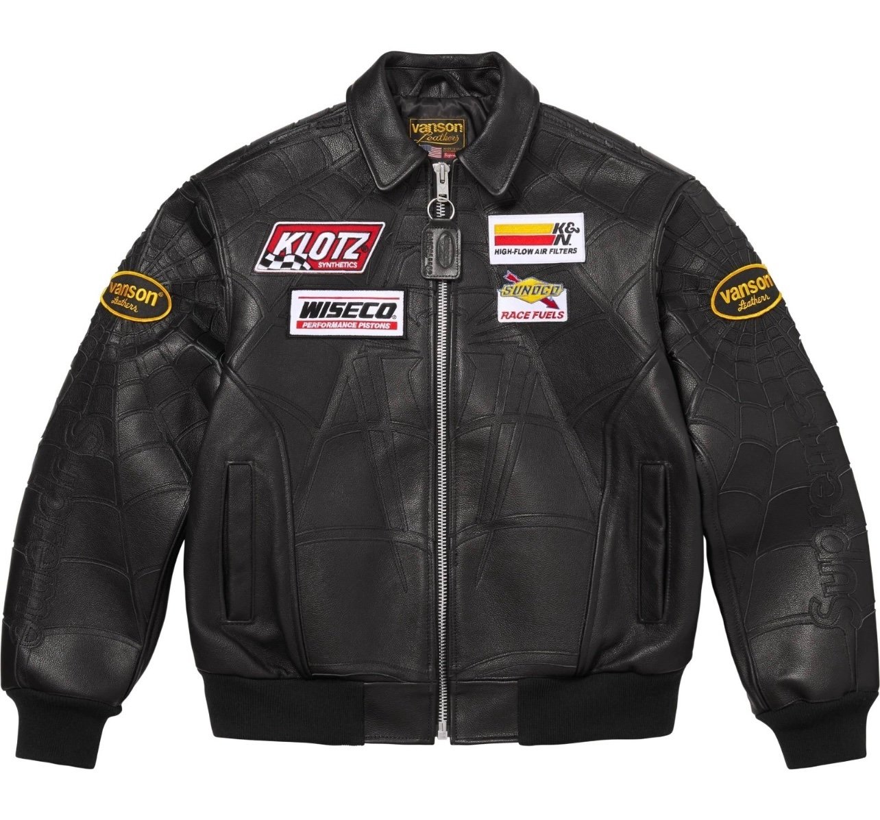 screenshot-13 Supreme X Vanson Leathers Spider-Man Jacket | Red and Black